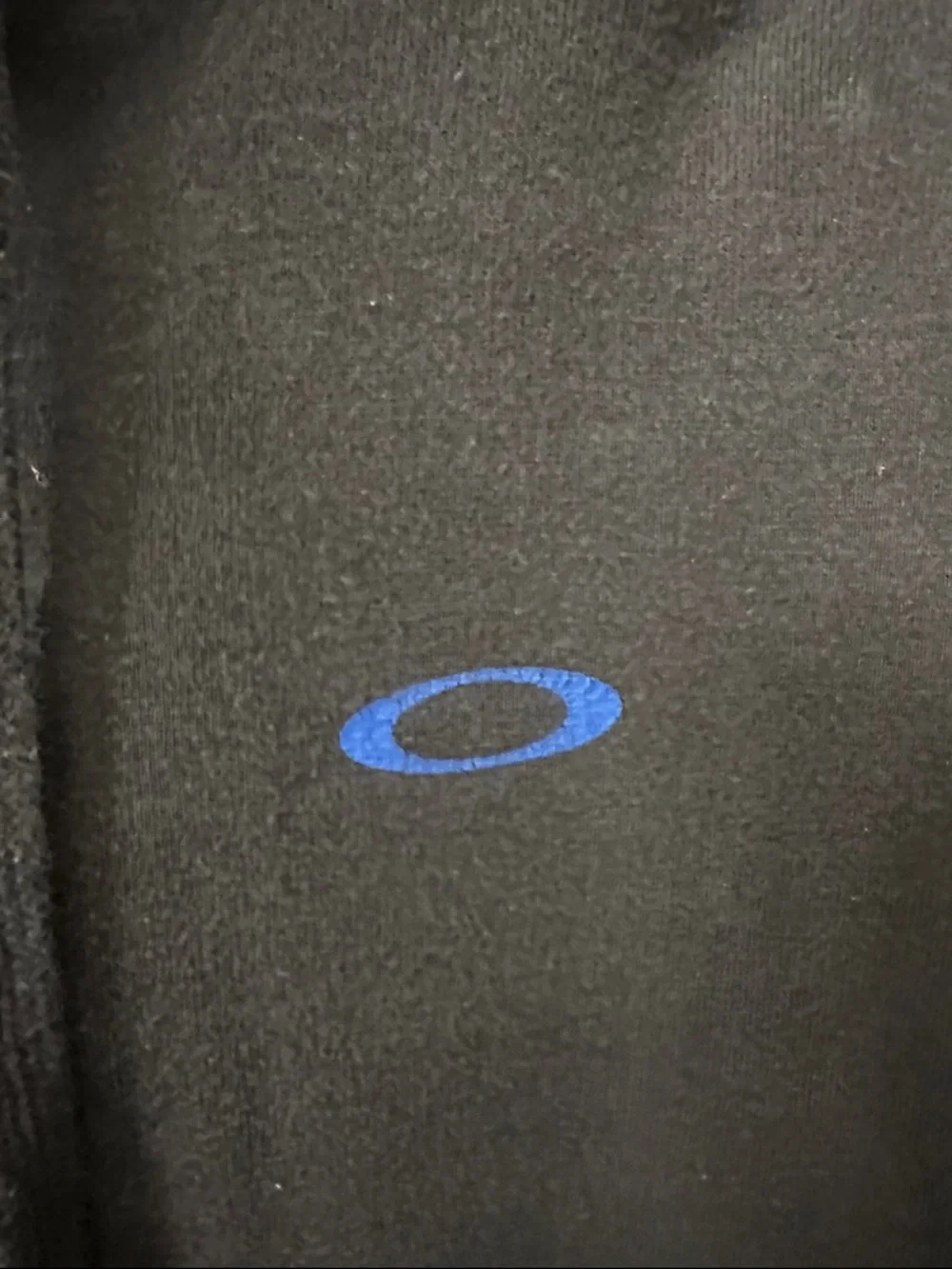 Oakley Black Hoodie with Blue Logo Accent - Picture 3 of 5